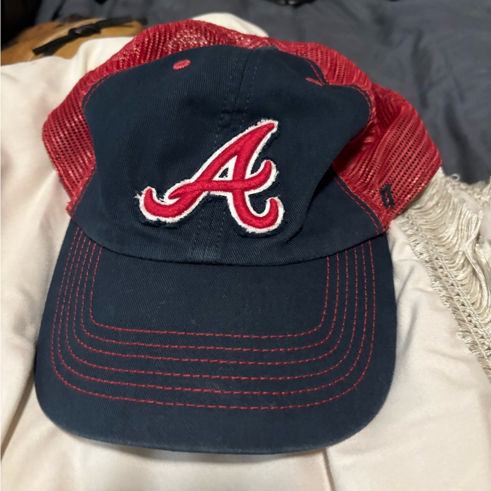 Atlanta Braves 47 Brand (Closer) Red and Navy OSFM Hat